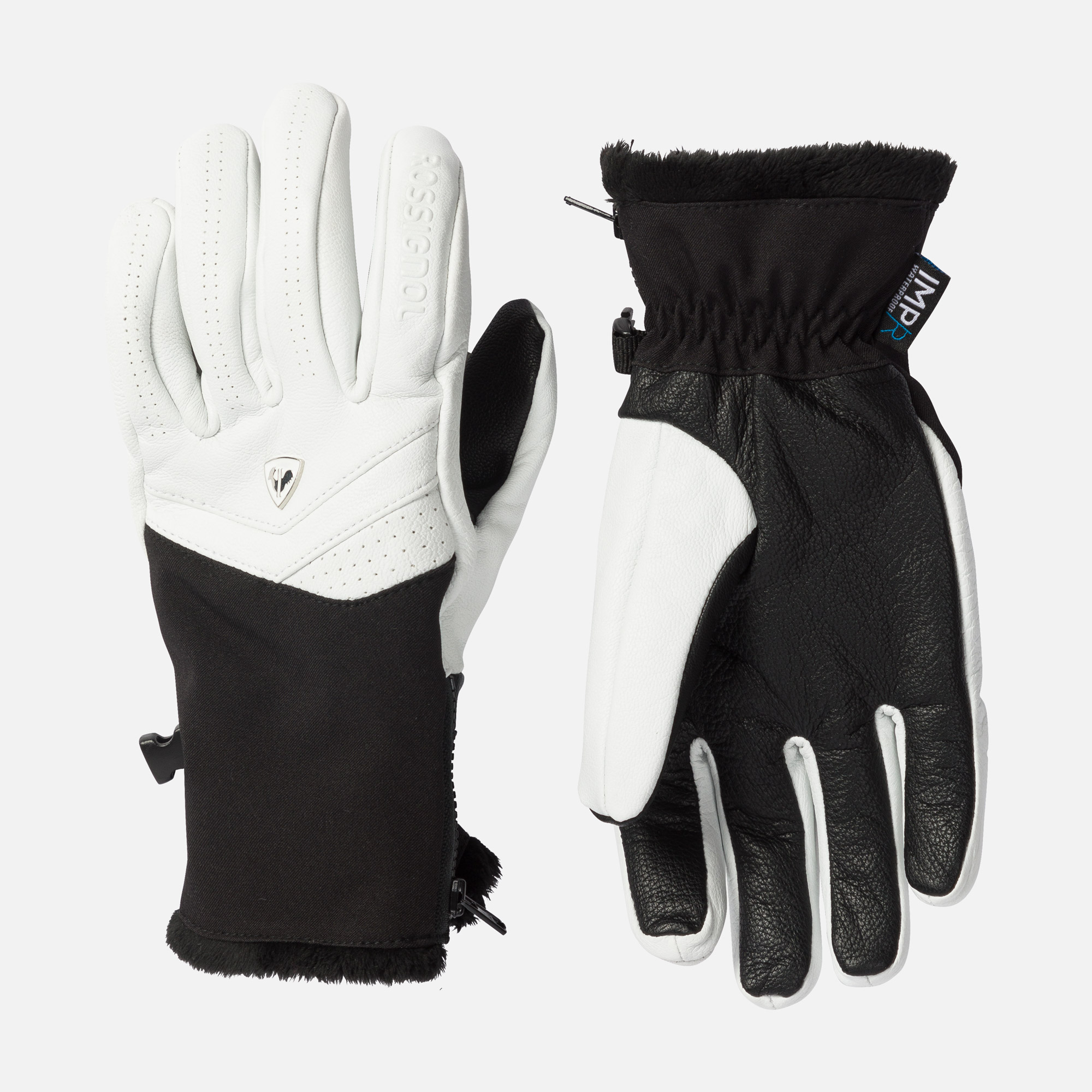 Women's Elite leather waterproof ski gloves