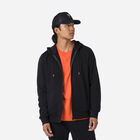 Rossignol Men's full-zip hooded logo cotton sweatshirt Black