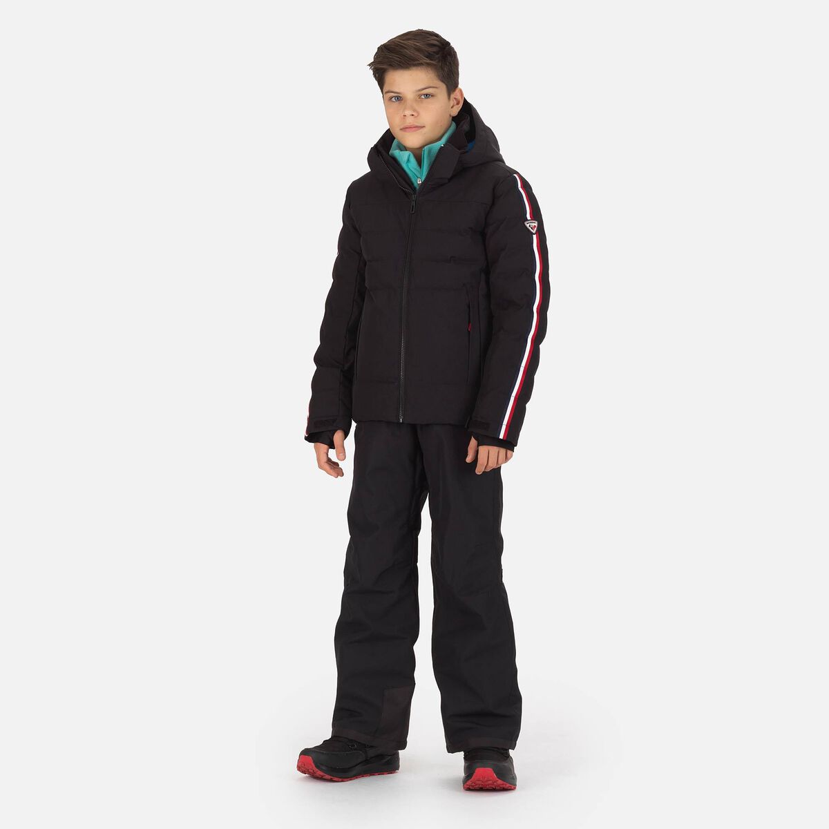 Rossignol Boys' Hiver Polydown ski jacket Black
