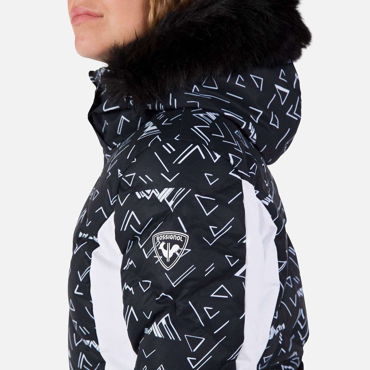 Rossignol Damensteppjacke mit Print Staci black