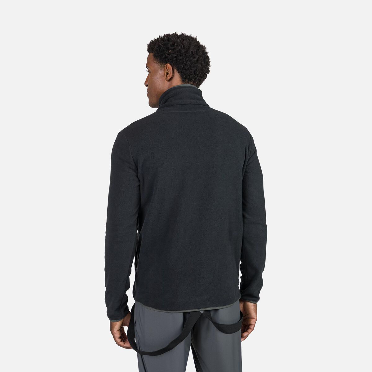 Rossignol Men's Strawpile Half-Zip Fleece Top Black