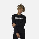 Rossignol Men's logo cotton sweatshirt round neck Black