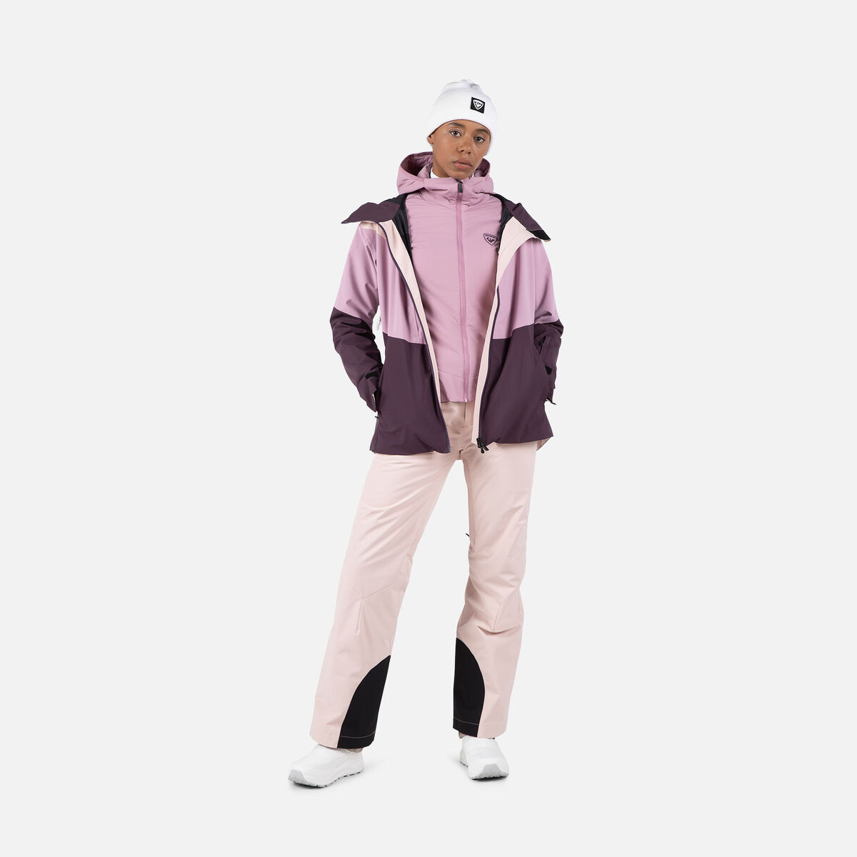 Rossignol Opside Damenkapuzenjacke Pink/Purple