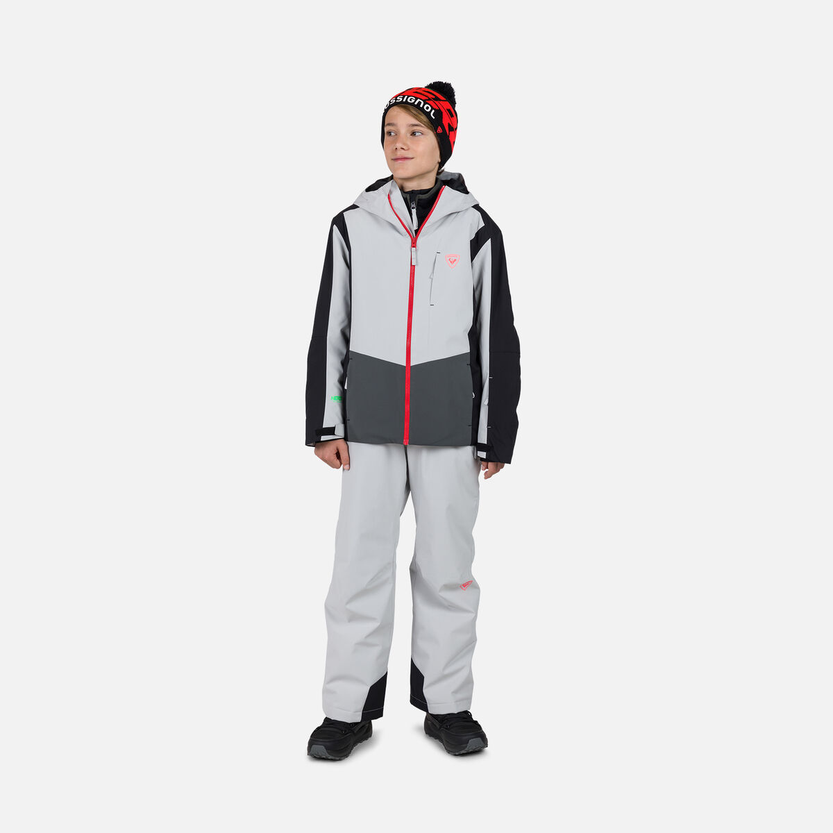 Rossignol Boys' Hero Velika Ski Jacket Grey