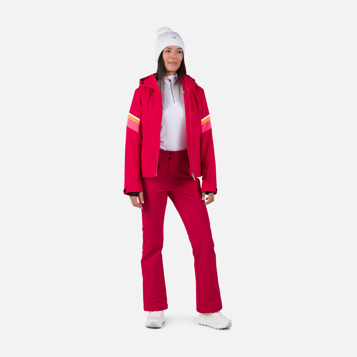 Rossignol Pantaloni da sci donna softshell Red