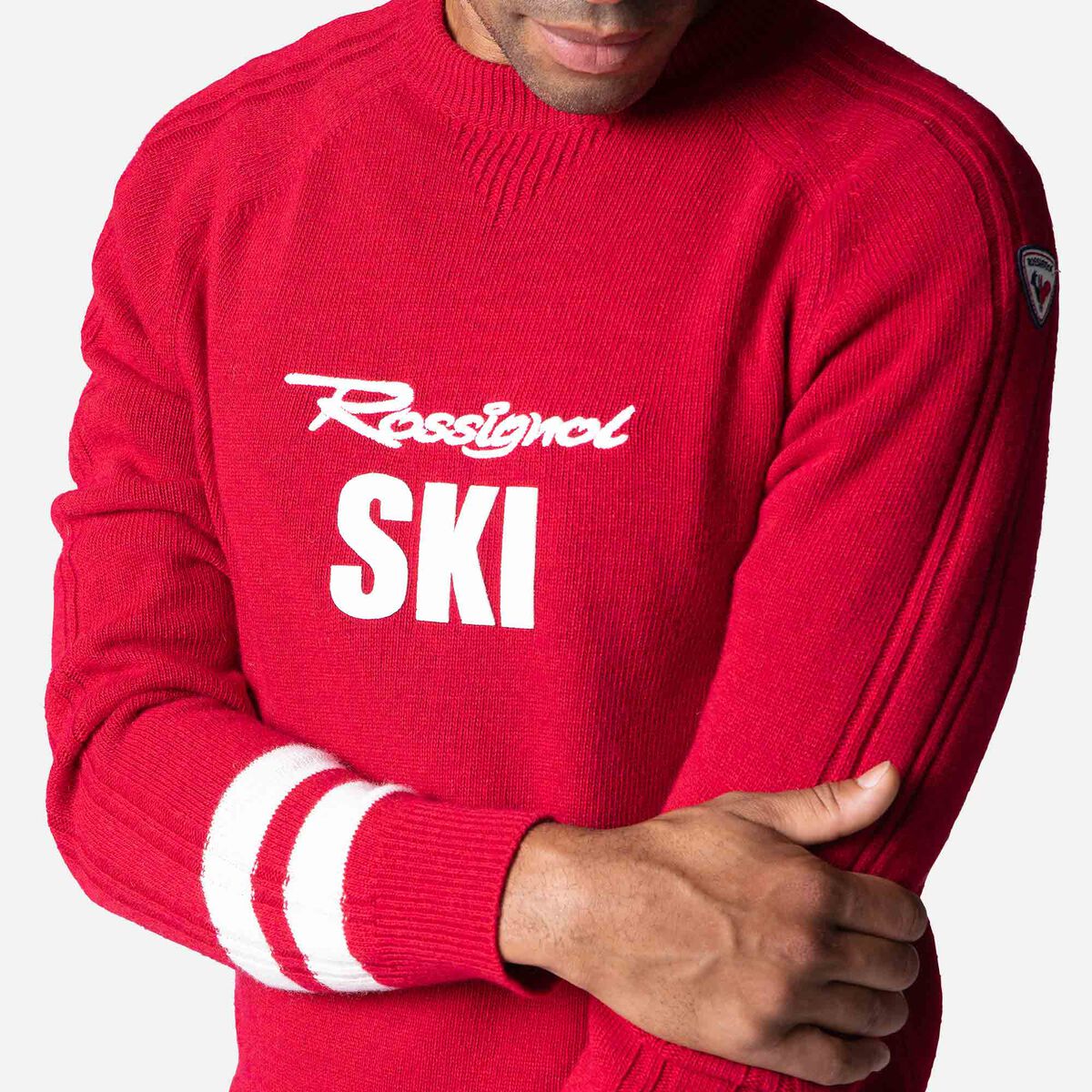 Rossignol Men's Signature Knit Sweater red