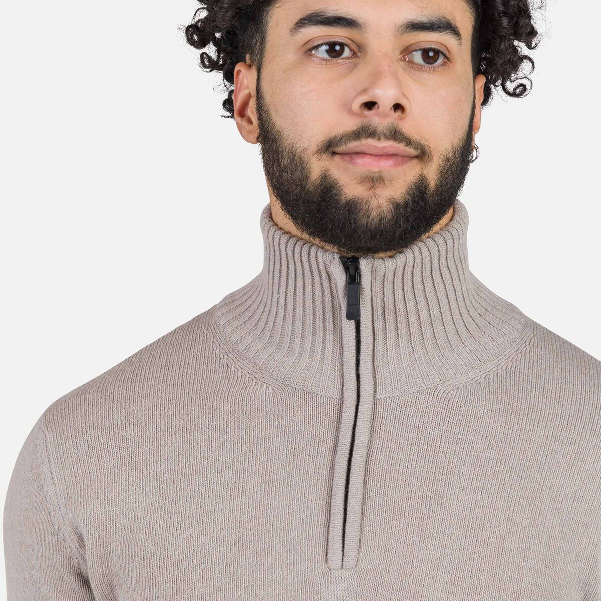 Rossignol Pull en maille à demi-zip homme Signature grey