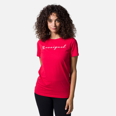 Rossignol Women's logo tee red