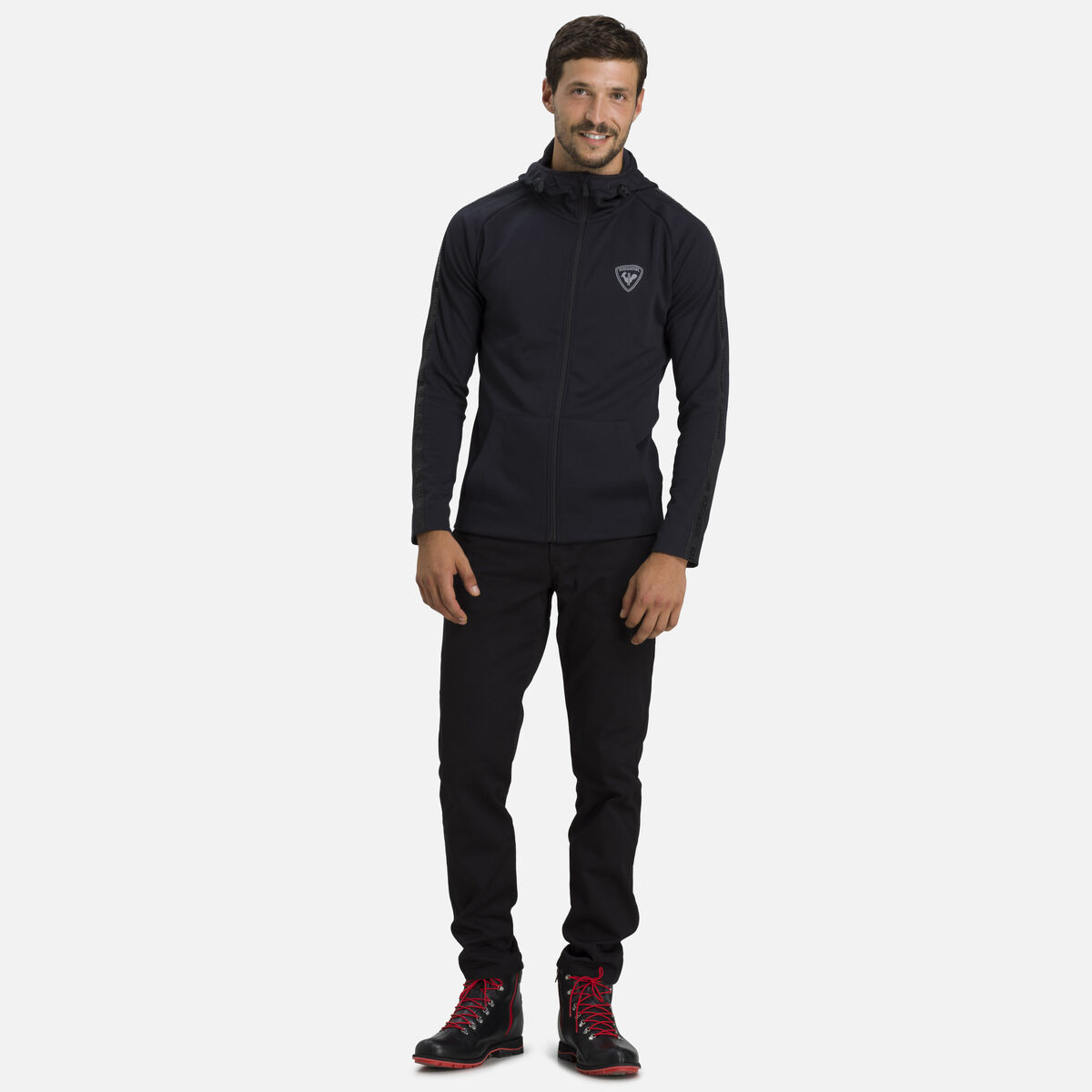Rossignol Men's Lifetech Hooded Zipped Sweatshirt | Sweats Men | Black ...