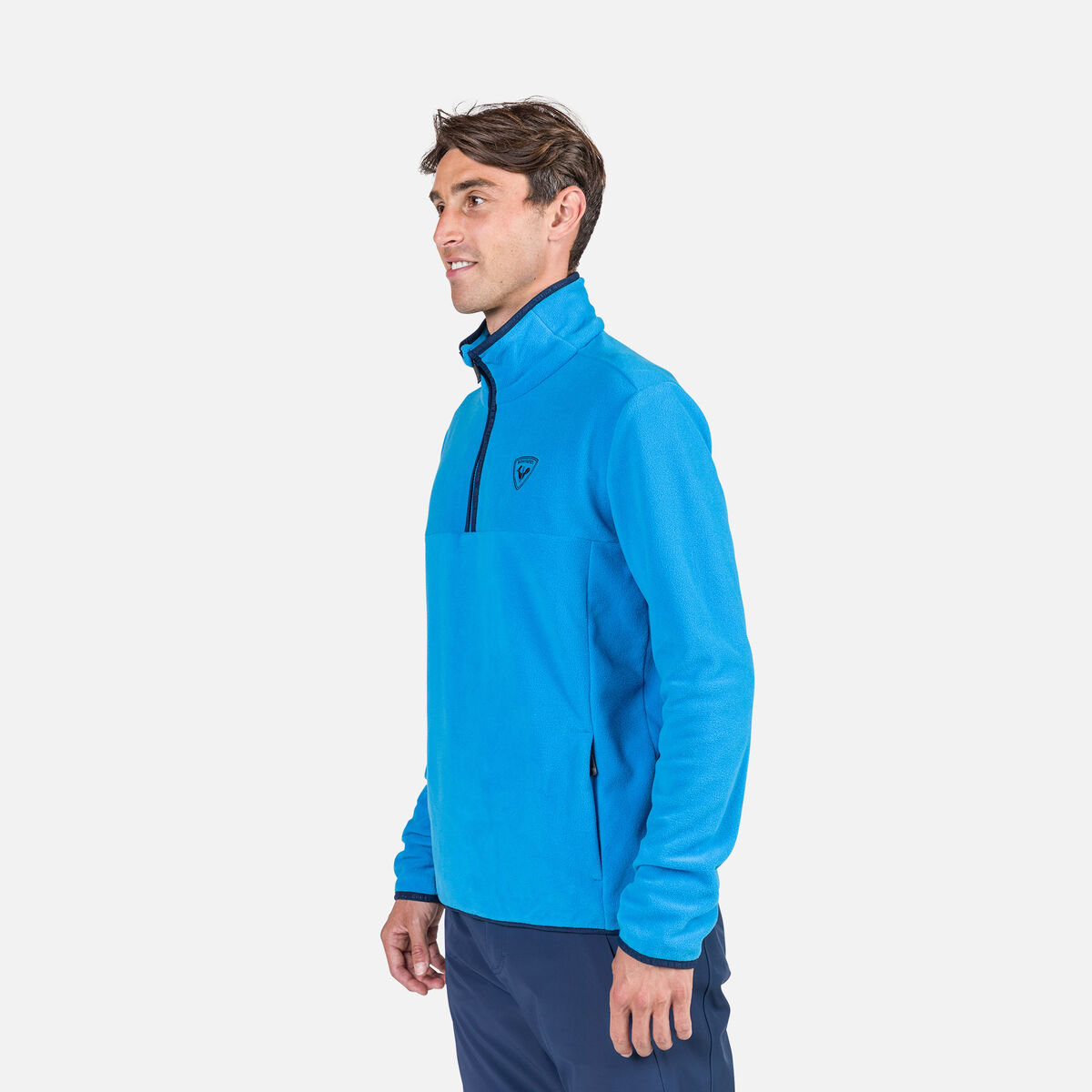 Rossignol Haut en polaire à demi-zip homme Strawpile Blue