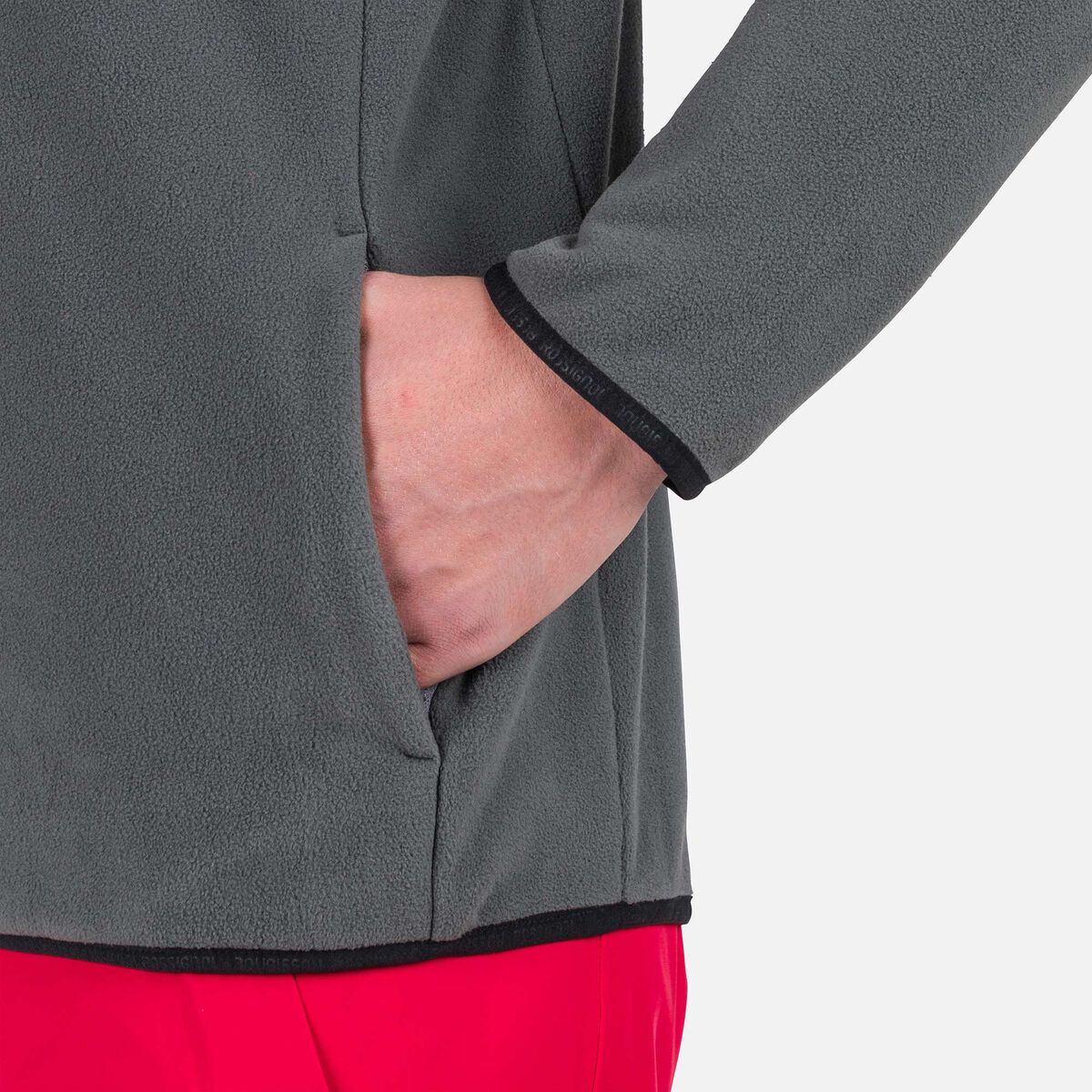 Rossignol Haut en polaire à demi-zip homme Strawpile grey