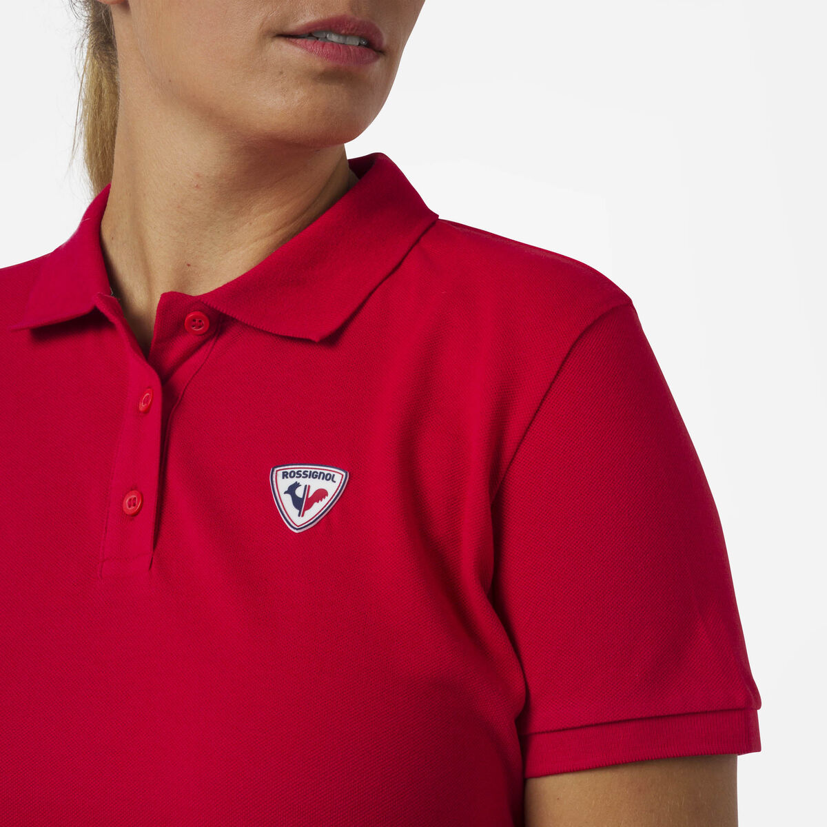 Rossignol Logo Polohemd für Damen red