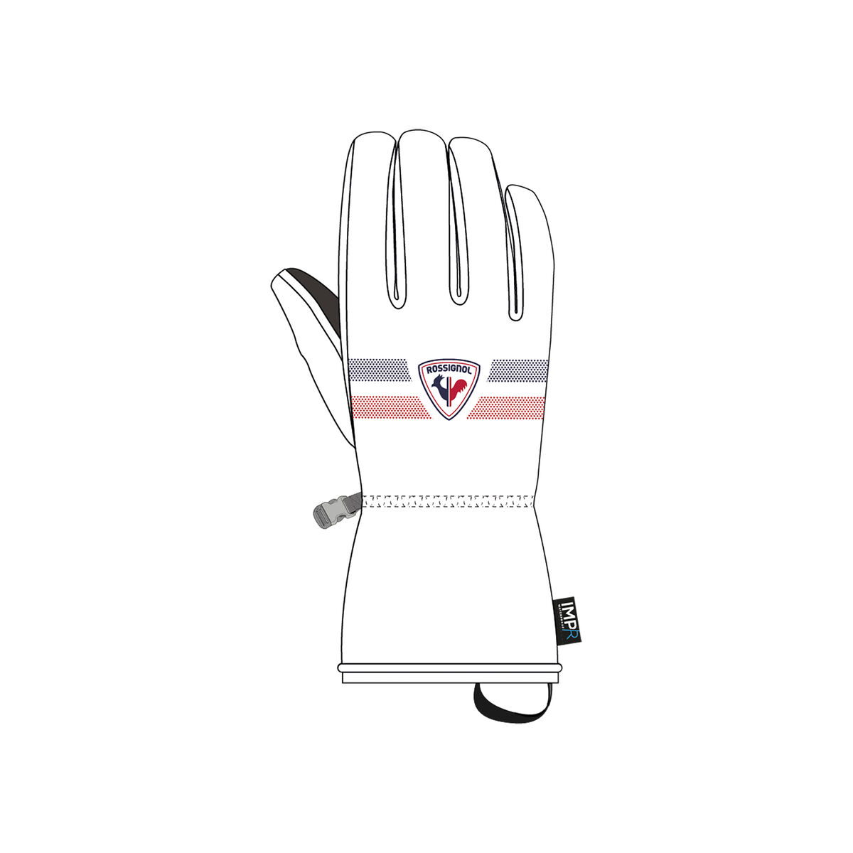 Rossignol Juniors' ROC waterproof ski gloves White