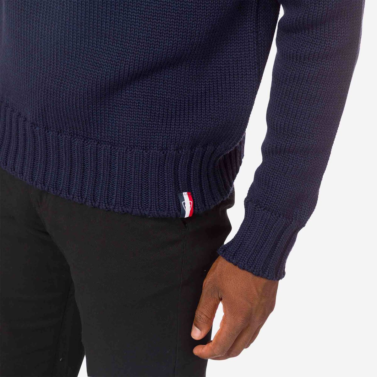 Rossignol Men's Over Round-Neck Knit Sweater blue