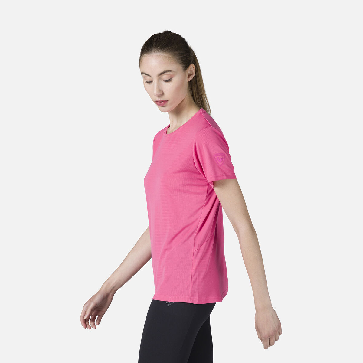 Rossignol T-shirt de randonnée Plain Femme Pink/Purple