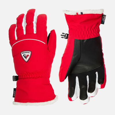 Rossignol Women's Romy Waterproof Ski Gloves red