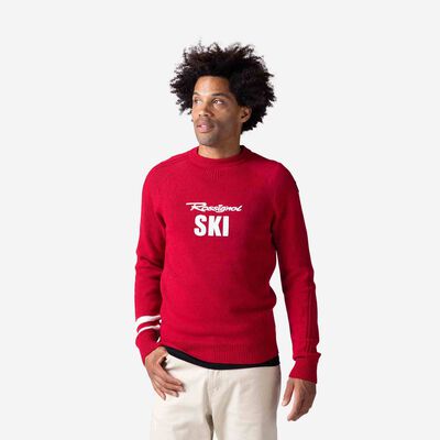 Rossignol Pull en maille Signature homme red