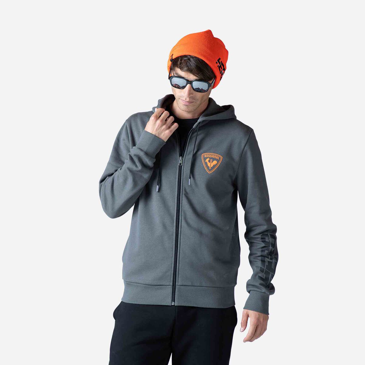 Rossignol Hero Herrenkapuzenpullover Grey