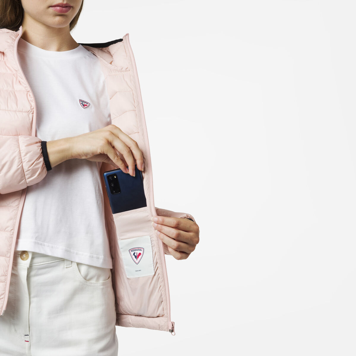 Rossignol Women's Hooded Insulated Jacket pinkpurple