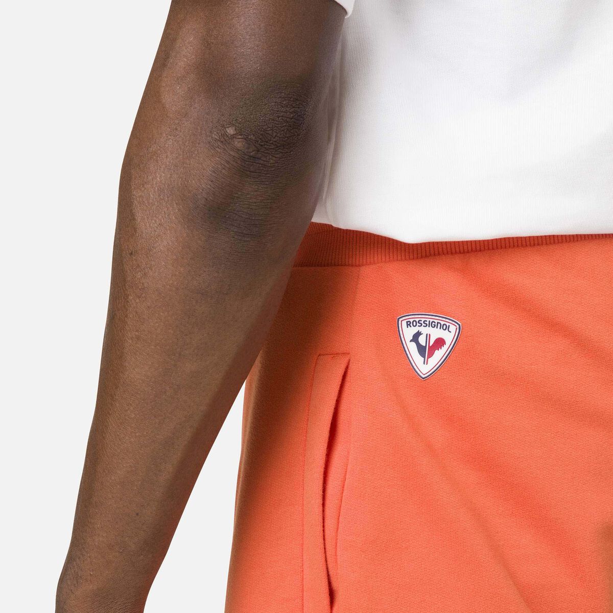 Rossignol Men's logo cotton shorts orange
