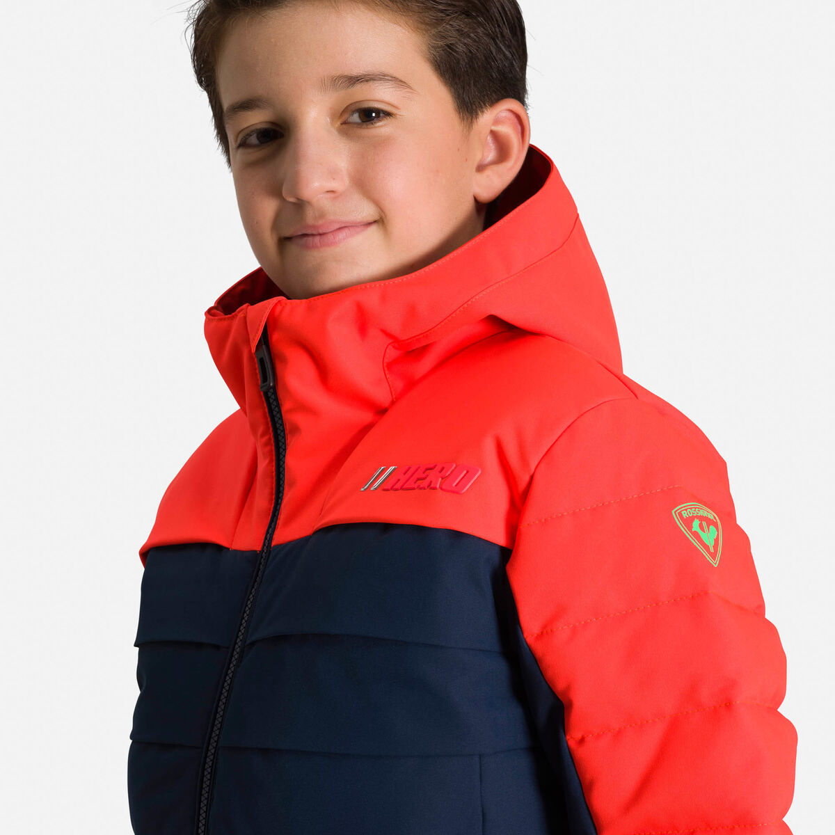 Rossignol Boys' Polydown Hero ski jacket blue