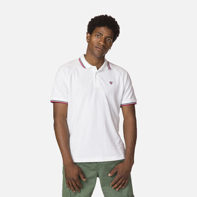 Rossignol Polo logo à manches raglan homme white