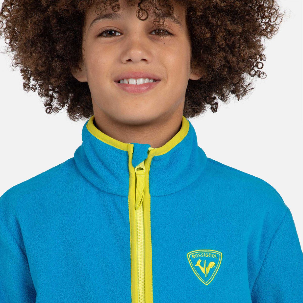 Rossignol Junior-Fleecejacke mit durchgehendem Reißverschluss Strawpile blue