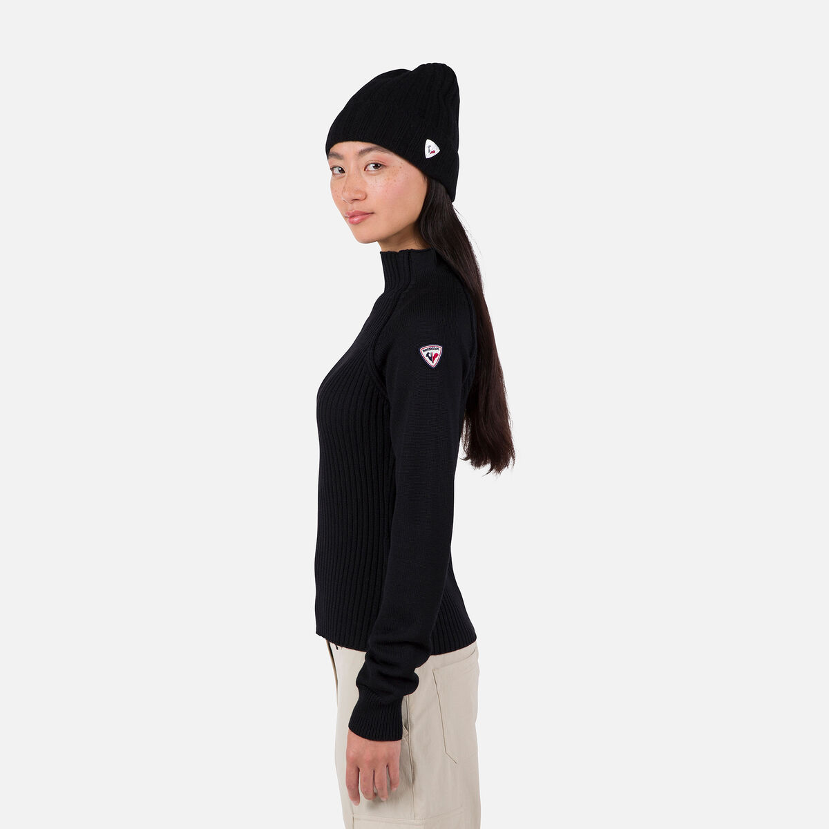 Rossignol Damenpullover mit Rundhalsausschnitt Diretta Black