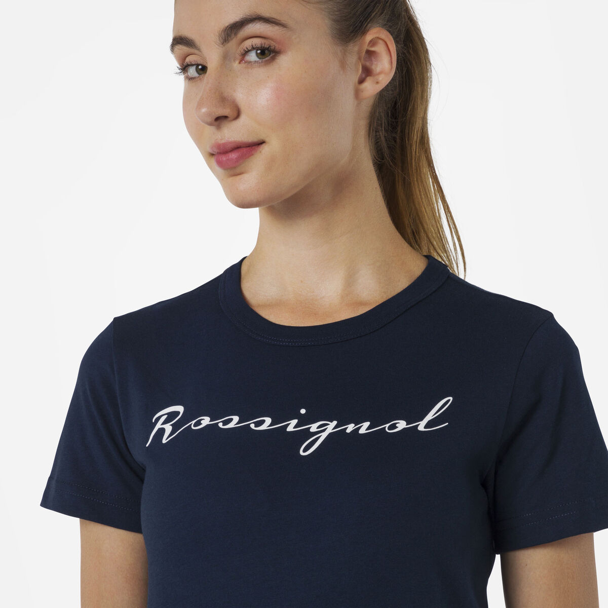 Rossignol Women's logo tee blue