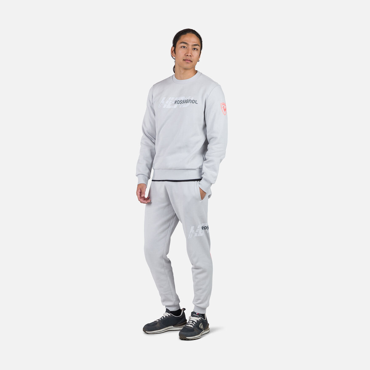 Rossignol Herrensweatshirt mit Rundhalsausschnitt Hero Grey