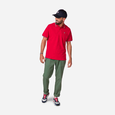 Rossignol Polo logo à manches raglan homme red
