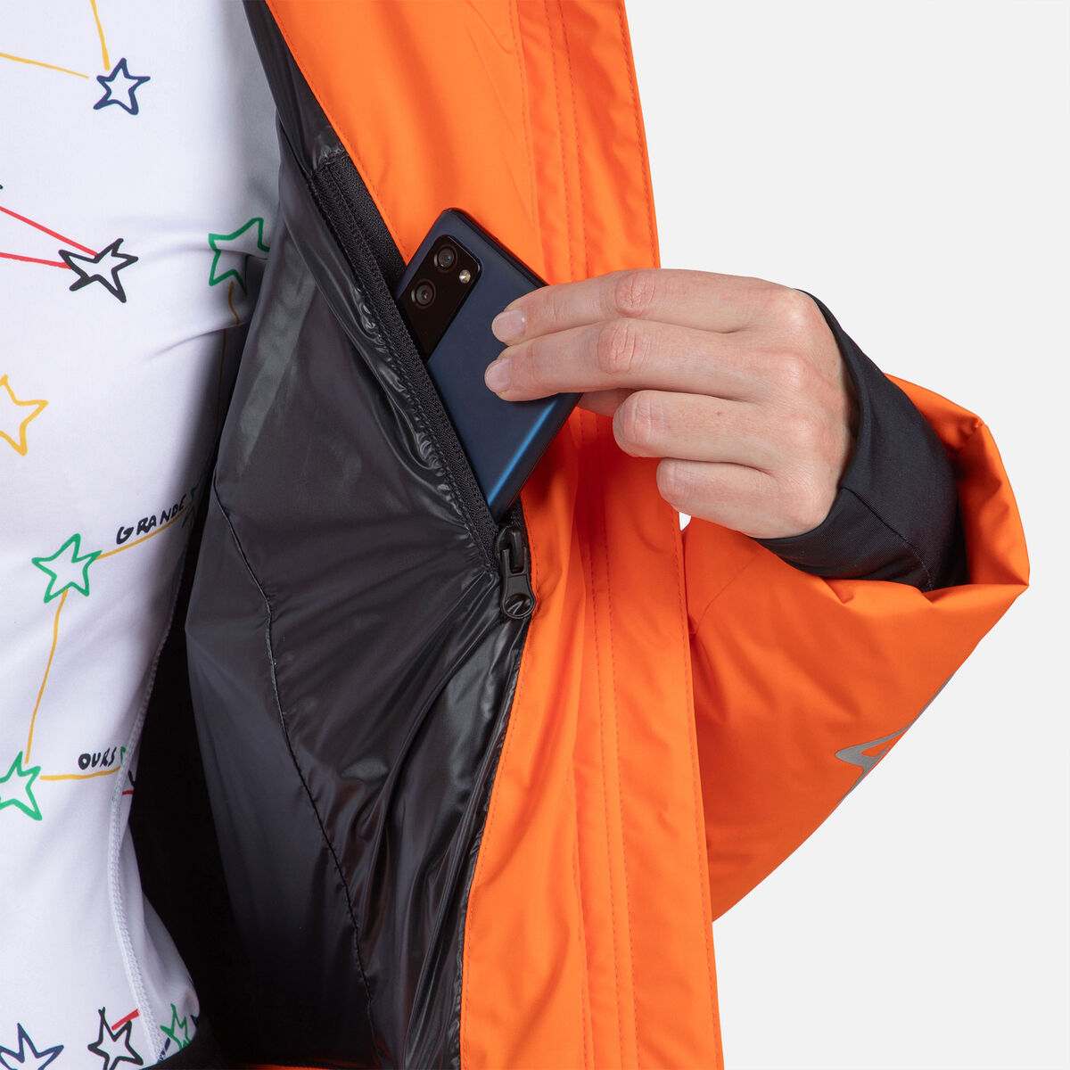 Rossignol JCC Stellar Daunenjacke für Damen orange