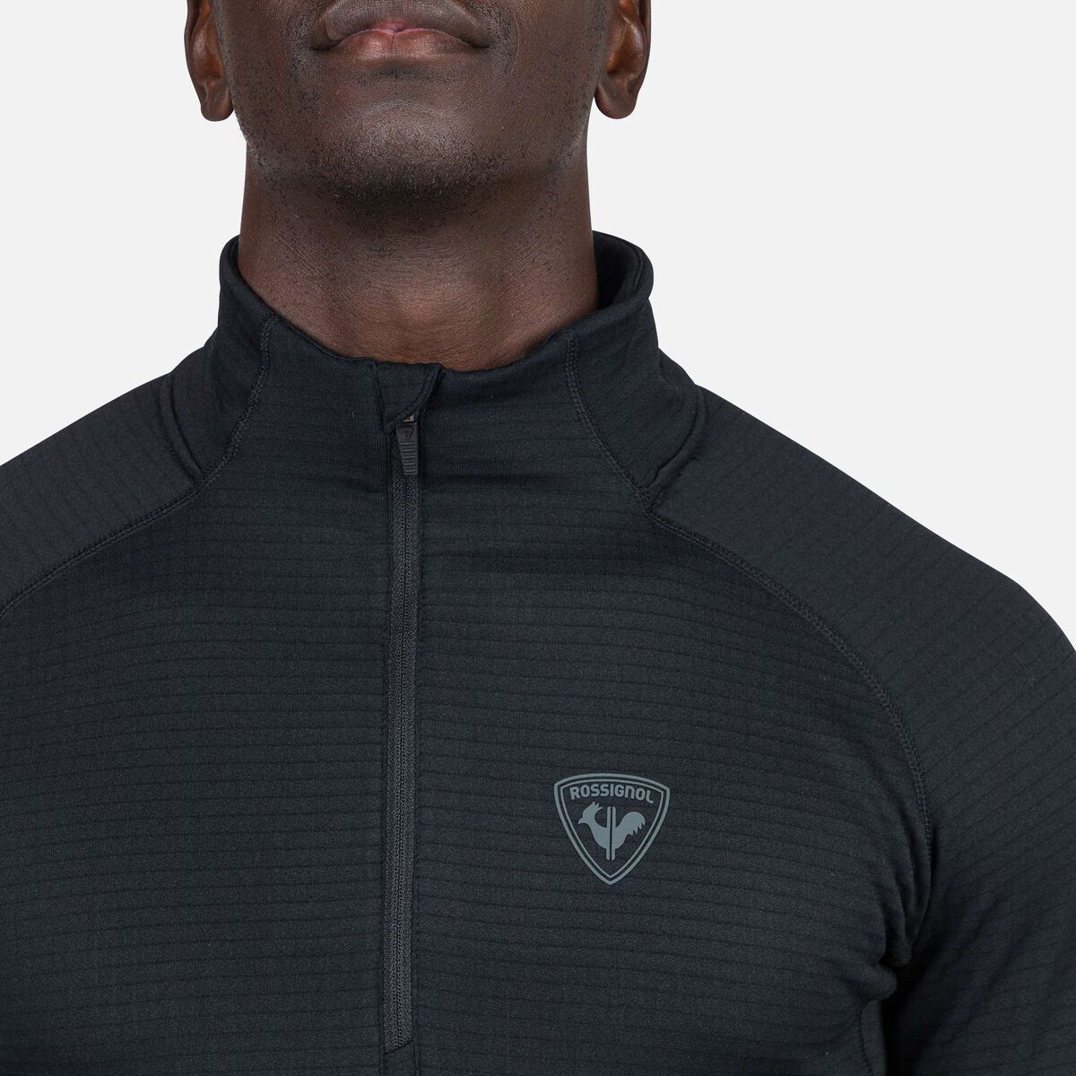 Rossignol Men's Blackside Half-Zip Fleece black