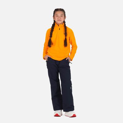 Rossignol Fleeceoberteil mit halbem Reißverschluss für Mädchen orange