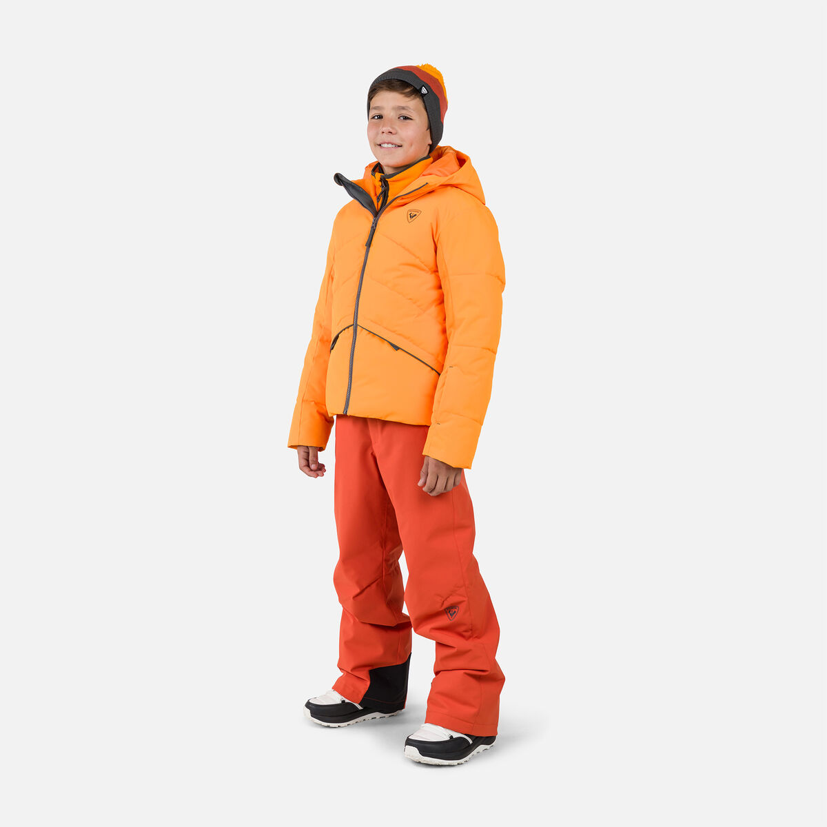 Rossignol Veste de ski garçon Siz Orange