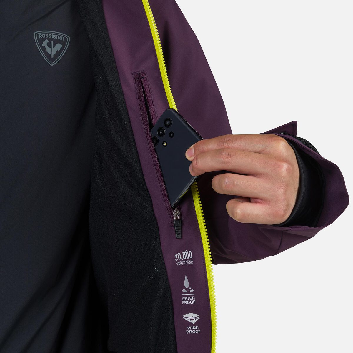 Rossignol Chaqueta de esquí hombre Corbet's 2L pinkpurple