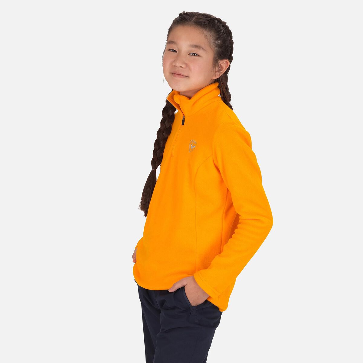 Rossignol Girls' Half-Zip Fleece Orange