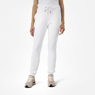 Rossignol Pantalon en coton logo femme white