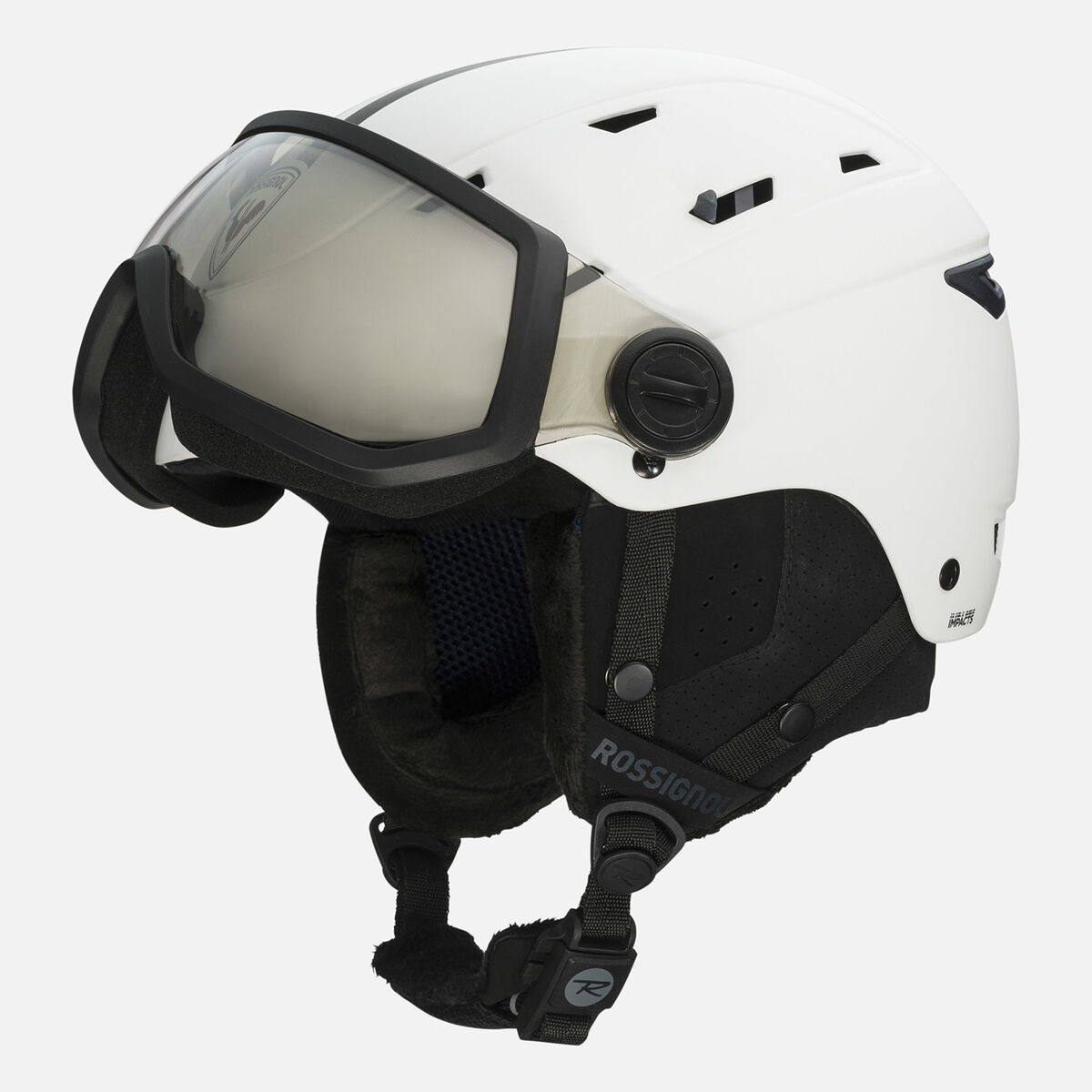 Rossignol Unisex Helm Allspeed Visier Impacts Photochromic Strato White
