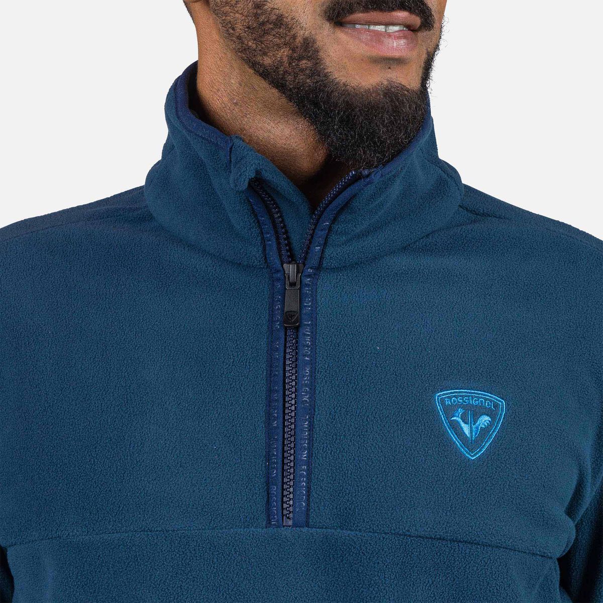 Rossignol Men's Strawpile Half-Zip Fleece Top blue