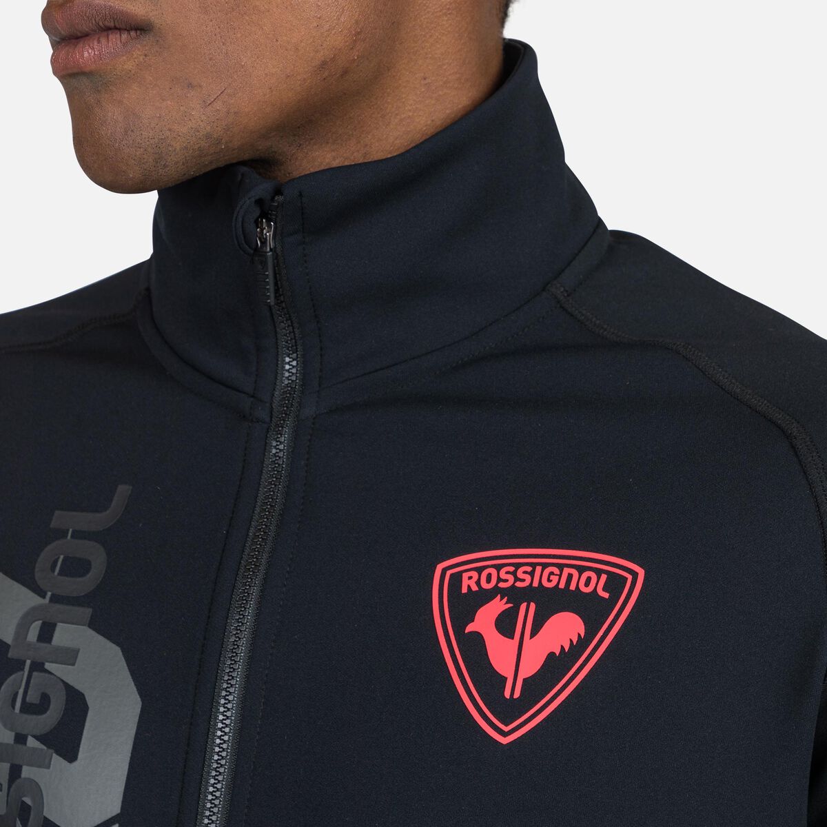 Rossignol Men's Hero Classique Clim Full-Zip Top black