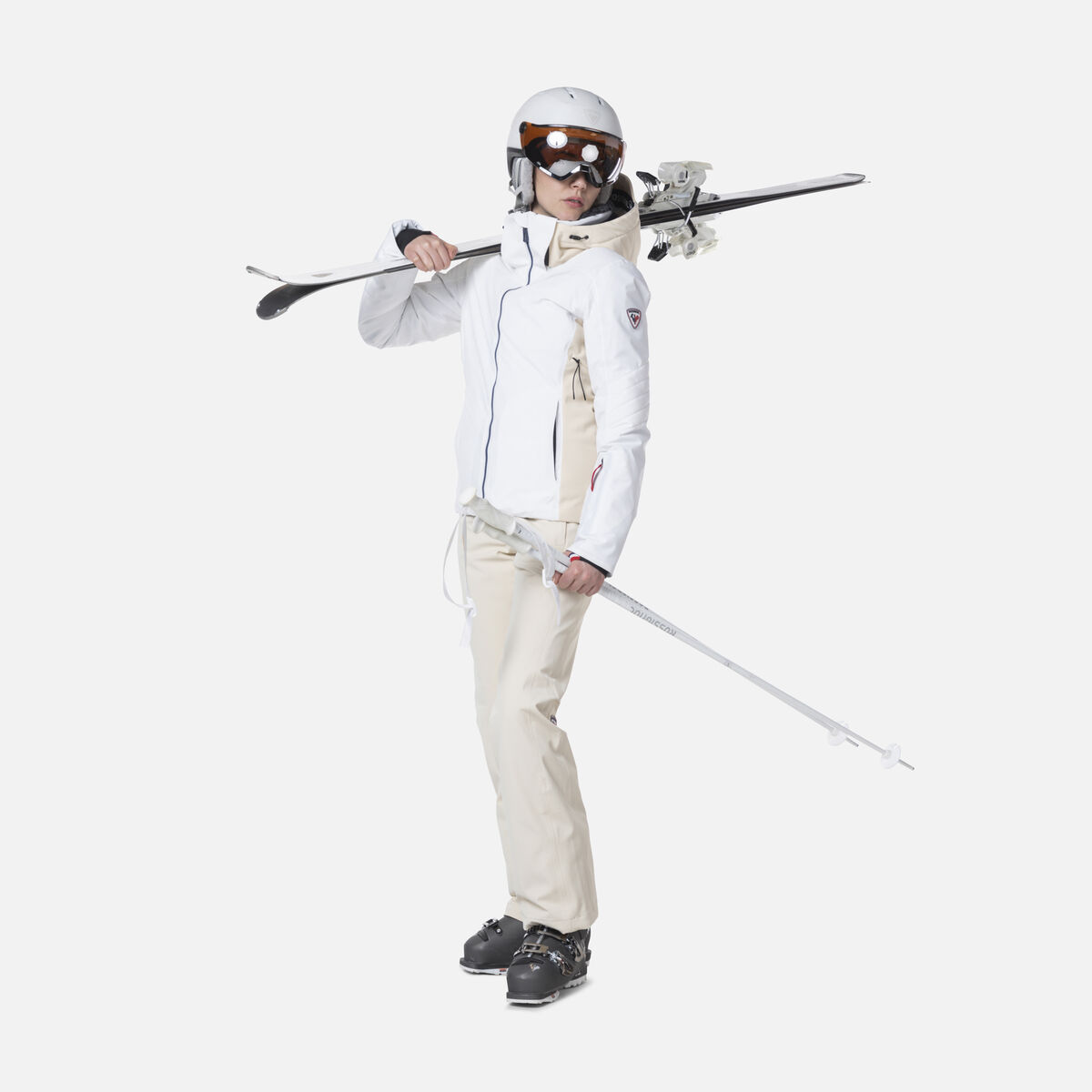 Rossignol Chaqueta de esquí Strato para mujer White