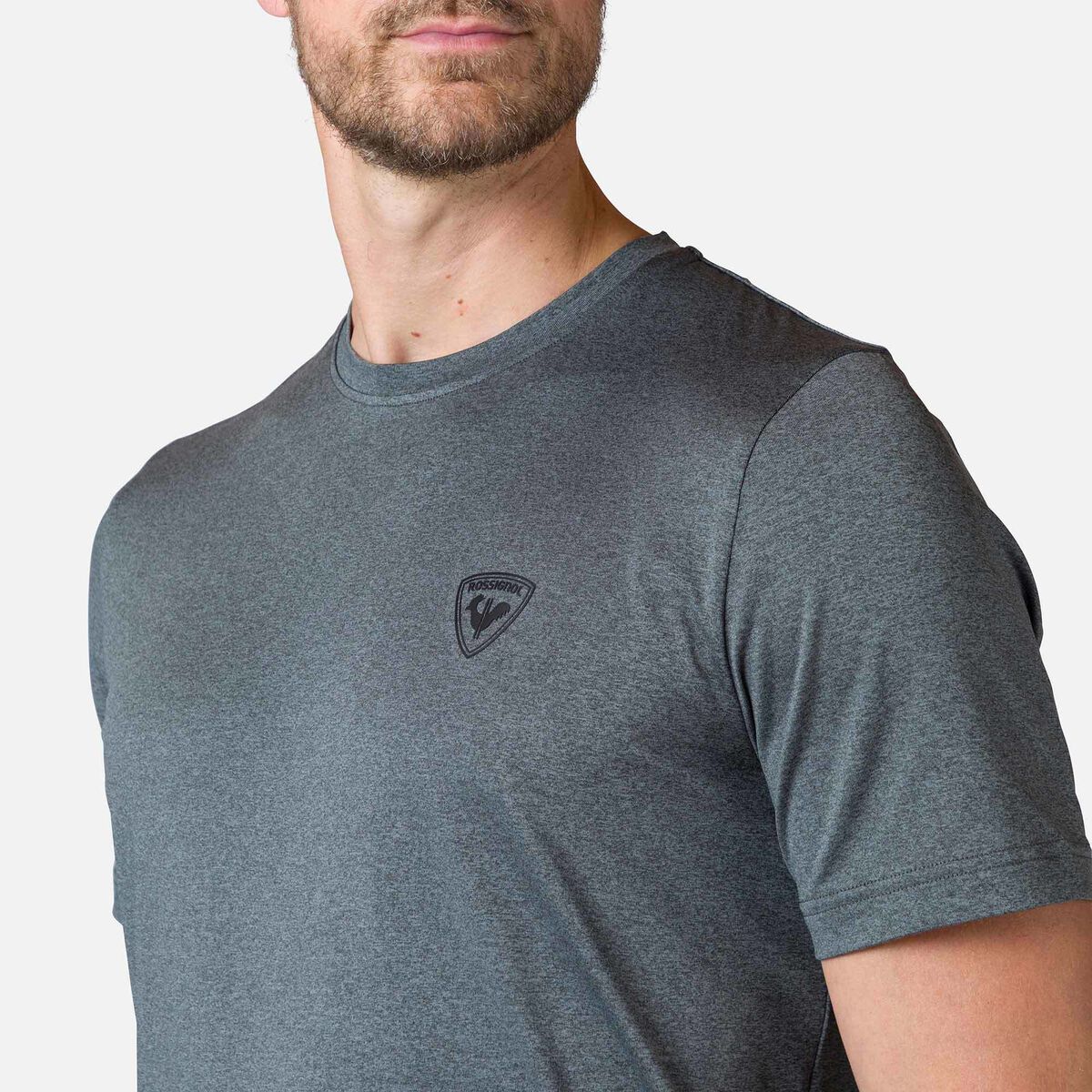Rossignol Active Herren-T-Shirt mit Flammengarn grey