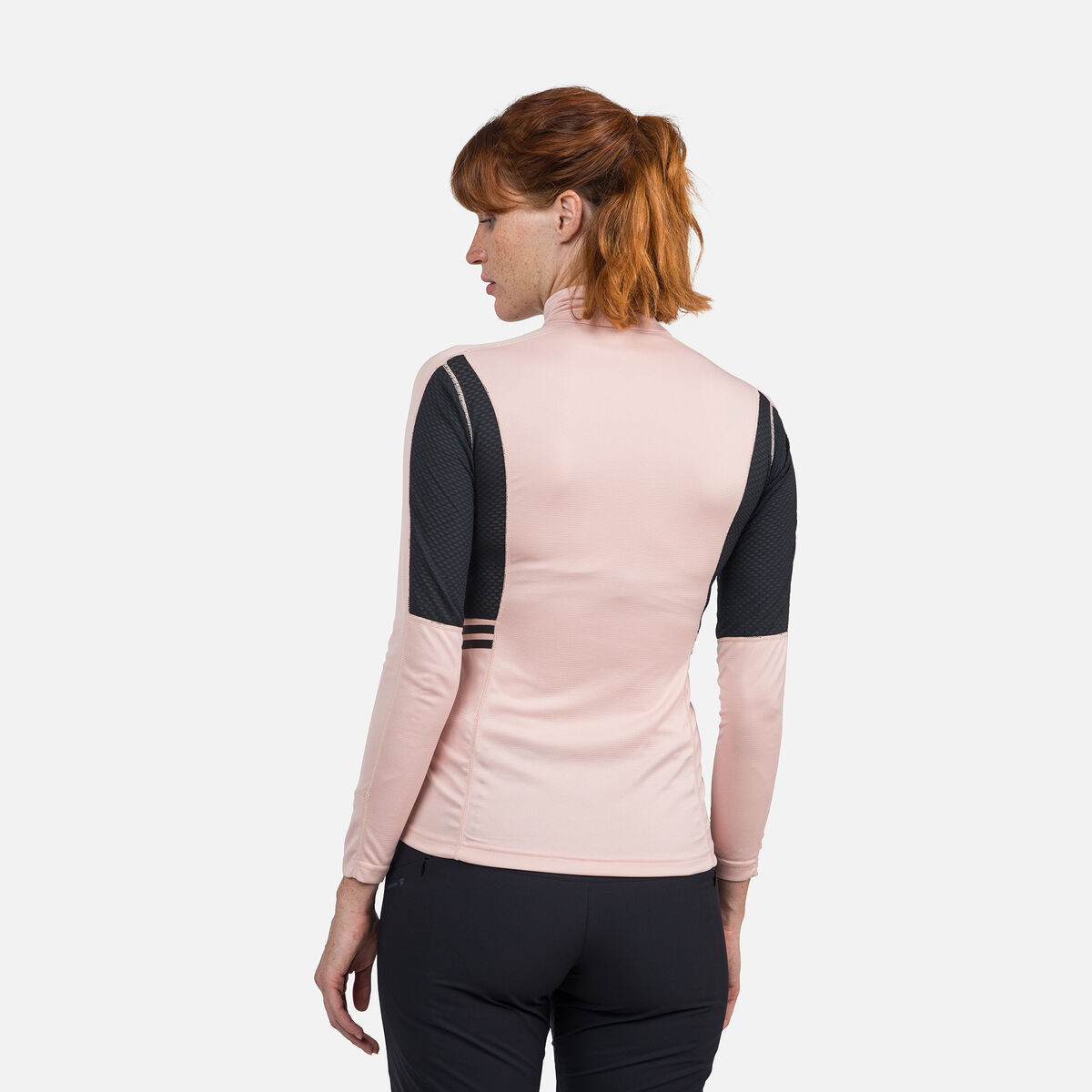 Rossignol Camiseta interior de media cremallera Poursuite para mujer Pink/Purple