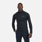 Rossignol Maglia in pile uomo con mezza zip Blackside Black