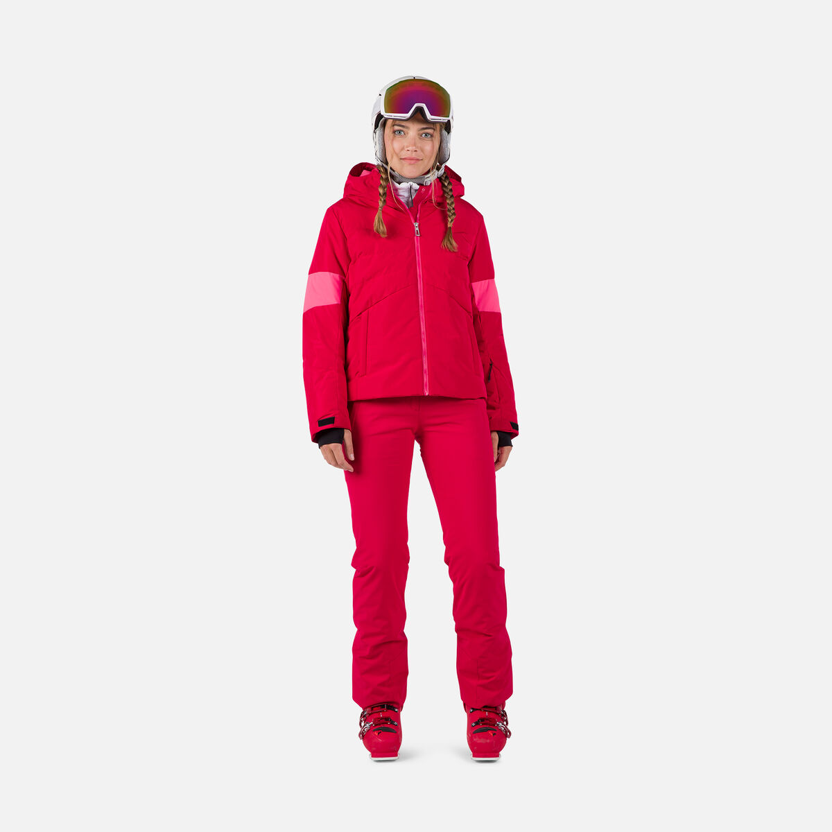 Rossignol Women's Wispile Puffy Ski Jacket Red