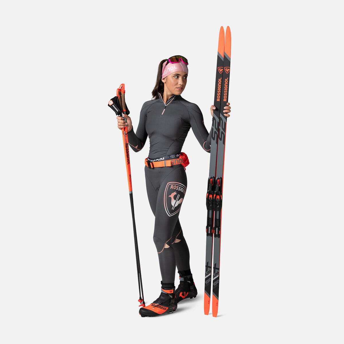 ROSSIGNOL-INFINI COMPRESSION RACE TIGHTS BLACK - Cross-country ski leggings