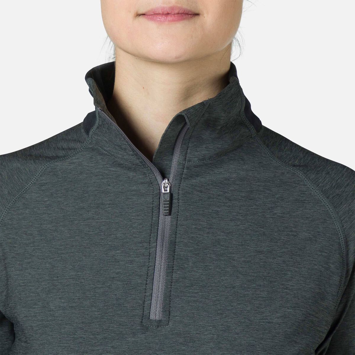 Rossignol Women's Melange Half-Zip Hiking Pullover grey