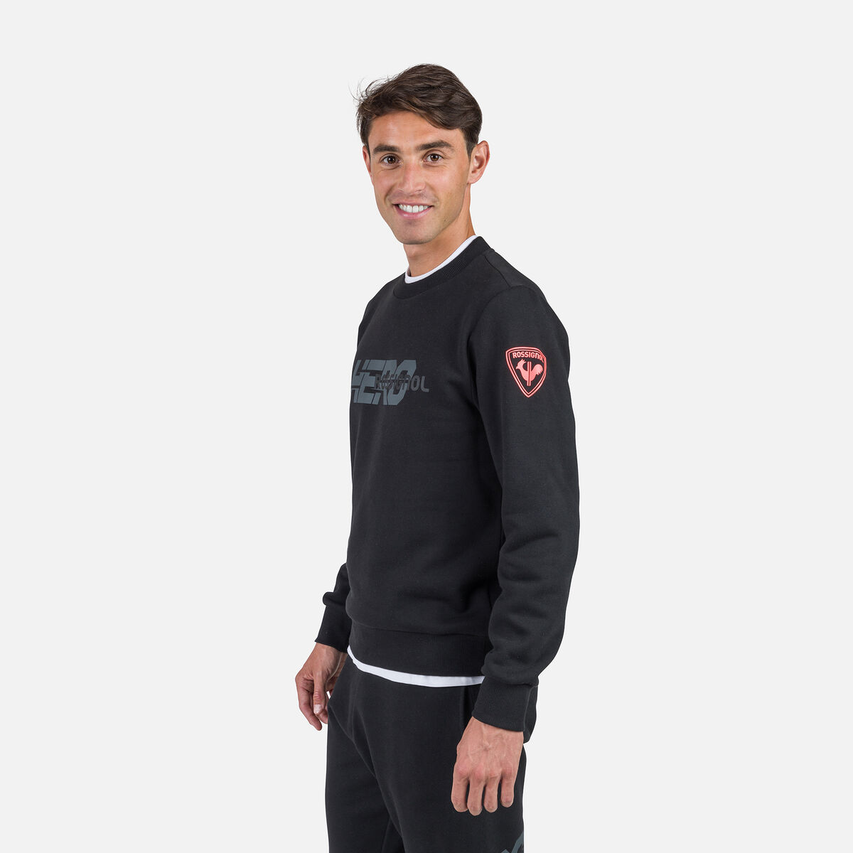 Rossignol Herrensweatshirt mit Rundhalsausschnitt Hero Black