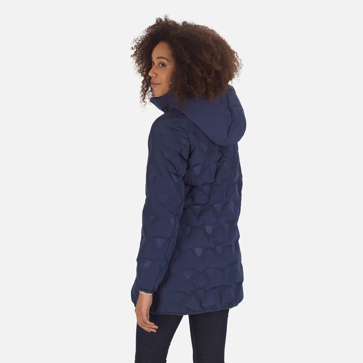 Rossignol Lange Damenjacke Welded Quiltshield Blue